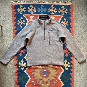 Patagonia gray quarter-zip fleece pullover